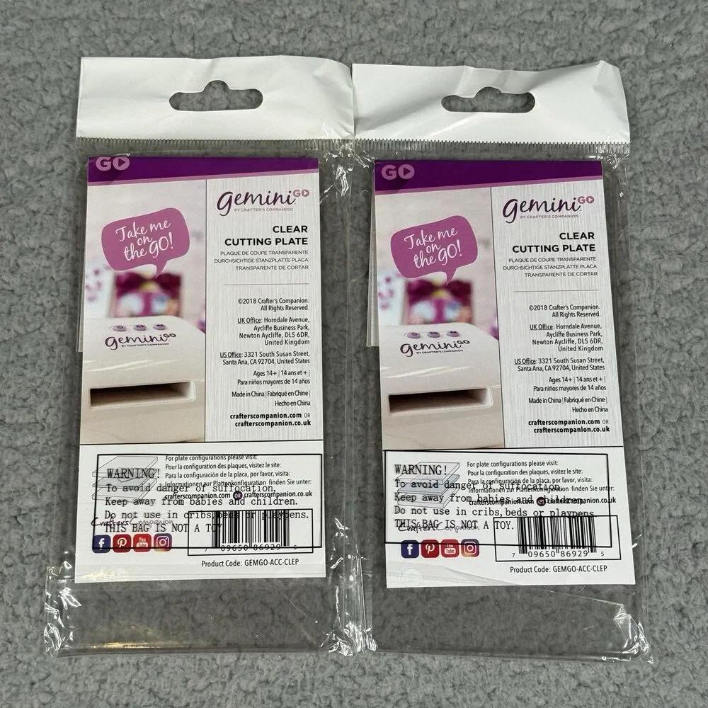 Crafters Companion Gemini GO Bundle Cutting Plates Shims Embossing Mat 6x3 Lot